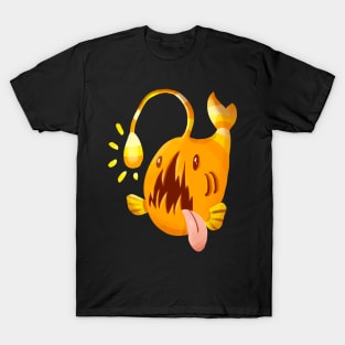 The Orange Candy Corn Angler Fish T-Shirt